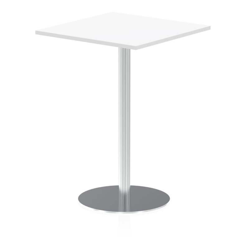 Italia Square Poseur Table Silver Leg - Image 21