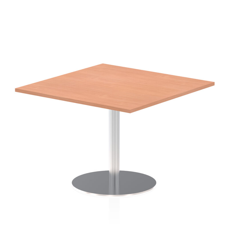 Italia Square Poseur Table Silver Leg - Image 25