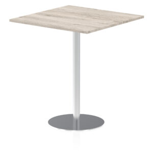 Italia Square Poseur Table Silver Leg - Image 36