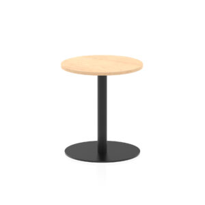 Italia Round Poseur Table Black Leg - Image 4