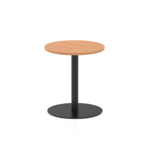 Italia Round Poseur Table Black Leg - Image 5