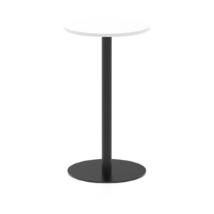 Italia Round Poseur Table Black Leg - Image 9