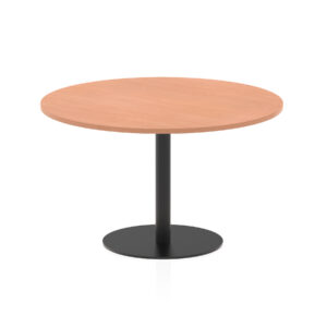 Italia Round Poseur Table Black Leg - Image 37