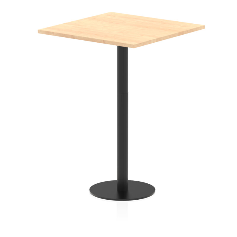Italia Square Poseur Table Black Leg - Image 22
