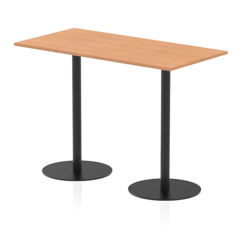 Italia Rectangular Poseur Table Black Leg - Image 35