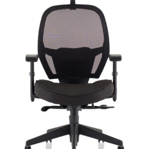 Denver High Mesh Back Black Task Operator Office Chair with Arms - Image 10