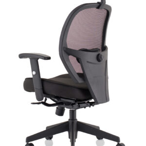 Denver High Mesh Back Black Task Operator Office Chair with Arms - Image 13
