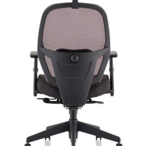 Denver High Mesh Back Black Task Operator Office Chair with Arms - Image 14