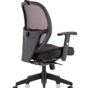 Denver High Mesh Back Black Task Operator Office Chair with Arms - Image 15