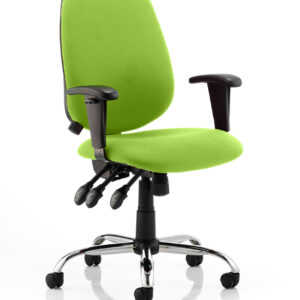 Lisbon Medium Back Task Operator Office Chair with Height Adjustable Arms - Image 18