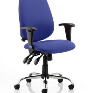Lisbon Medium Back Task Operator Office Chair with Height Adjustable Arms - Image 19