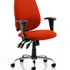 Lisbon Medium Back Task Operator Office Chair with Height Adjustable Arms - Image 20