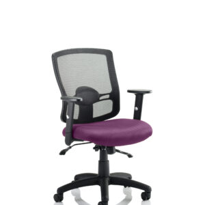 Portland II Medium Mesh Back Task Operator Office Chair with Arms - Image 16