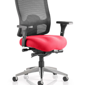 Regent High Mesh Back Ergonomic Task Operator Office Chair with Arms - Image 9