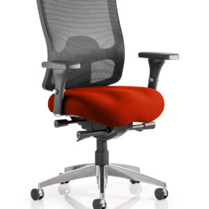 Regent High Mesh Back Ergonomic Task Operator Office Chair with Arms - Image 12