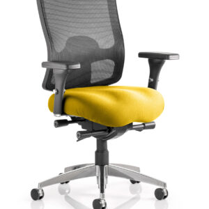 Regent High Mesh Back Ergonomic Task Operator Office Chair with Arms - Image 13