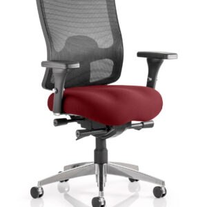 Regent High Mesh Back Ergonomic Task Operator Office Chair with Arms - Image 14