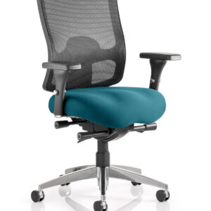 Regent High Mesh Back Ergonomic Task Operator Office Chair with Arms - Image 15