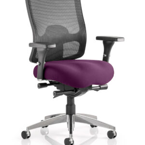 Regent High Mesh Back Ergonomic Task Operator Office Chair with Arms - Image 16