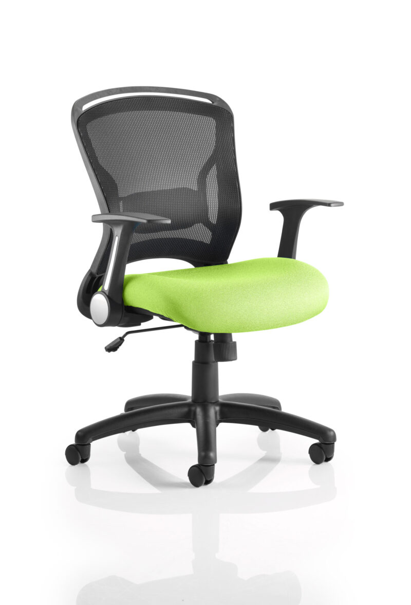 Zeus Medium Mesh Back Task Operator Office Chair with Arms - Image 5