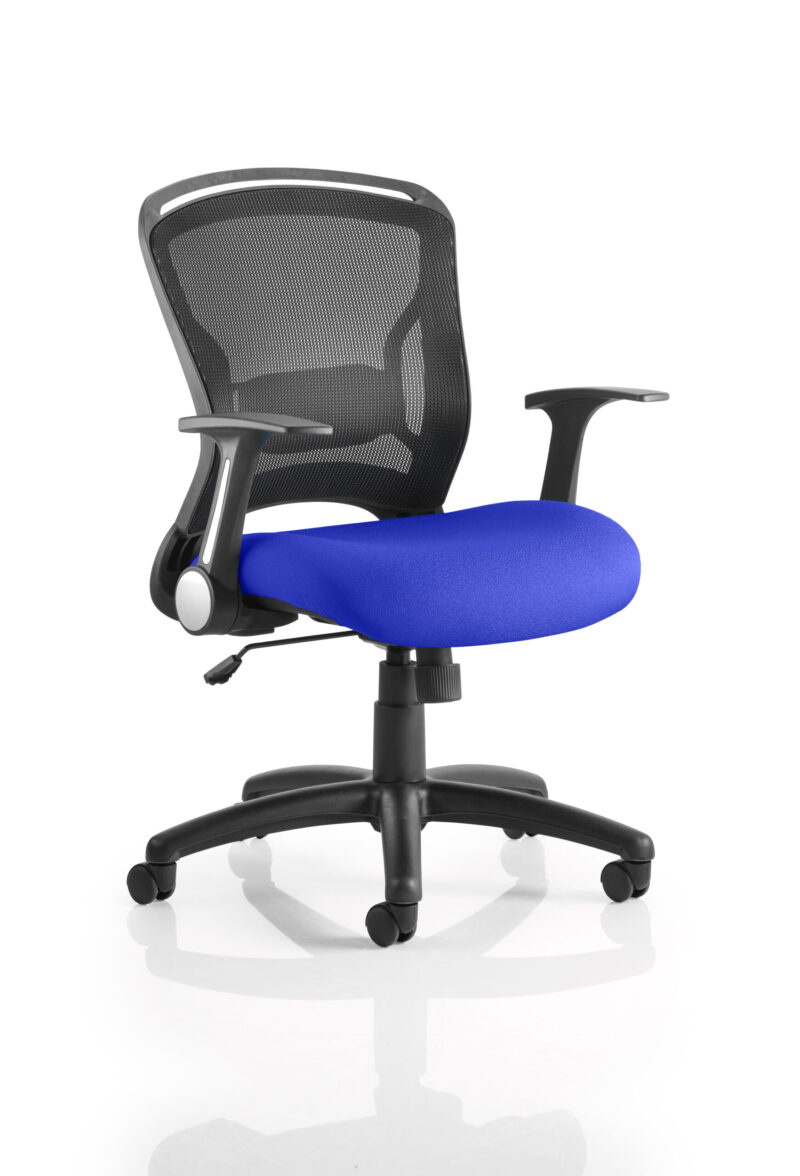 Zeus Medium Mesh Back Task Operator Office Chair with Arms - Image 6