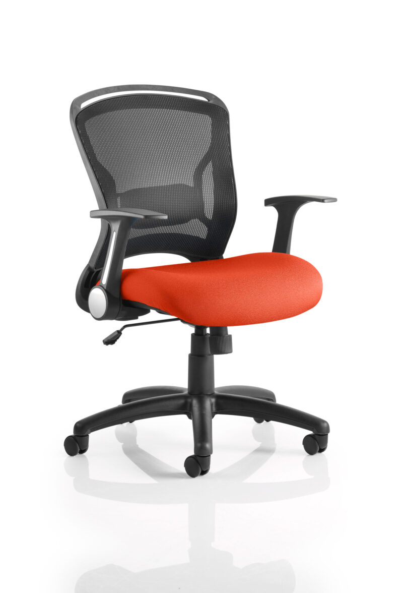Zeus Medium Mesh Back Task Operator Office Chair with Arms - Image 7