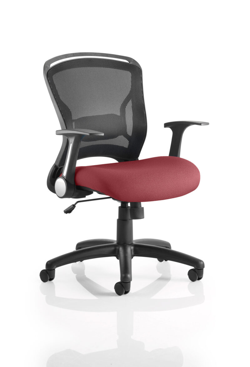 Zeus Medium Mesh Back Task Operator Office Chair with Arms - Image 9