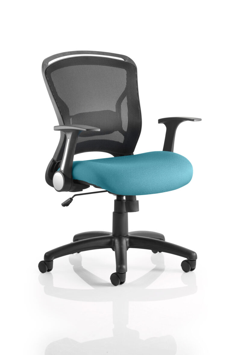 Zeus Medium Mesh Back Task Operator Office Chair with Arms - Image 10