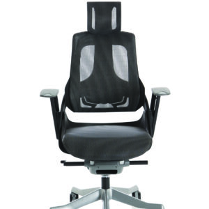 Zure High Back Black Shell Executive Office Chair with Arms - Image 2