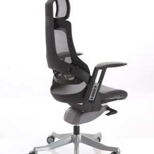 Zure High Back Black Shell Executive Office Chair with Arms - Image 4