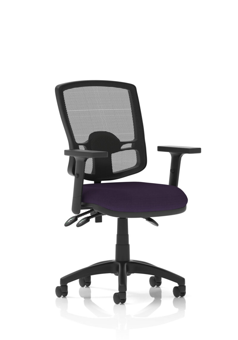 Eclipse Plus III Deluxe Medium Mesh Back Task Operator Office Chair - Image 44
