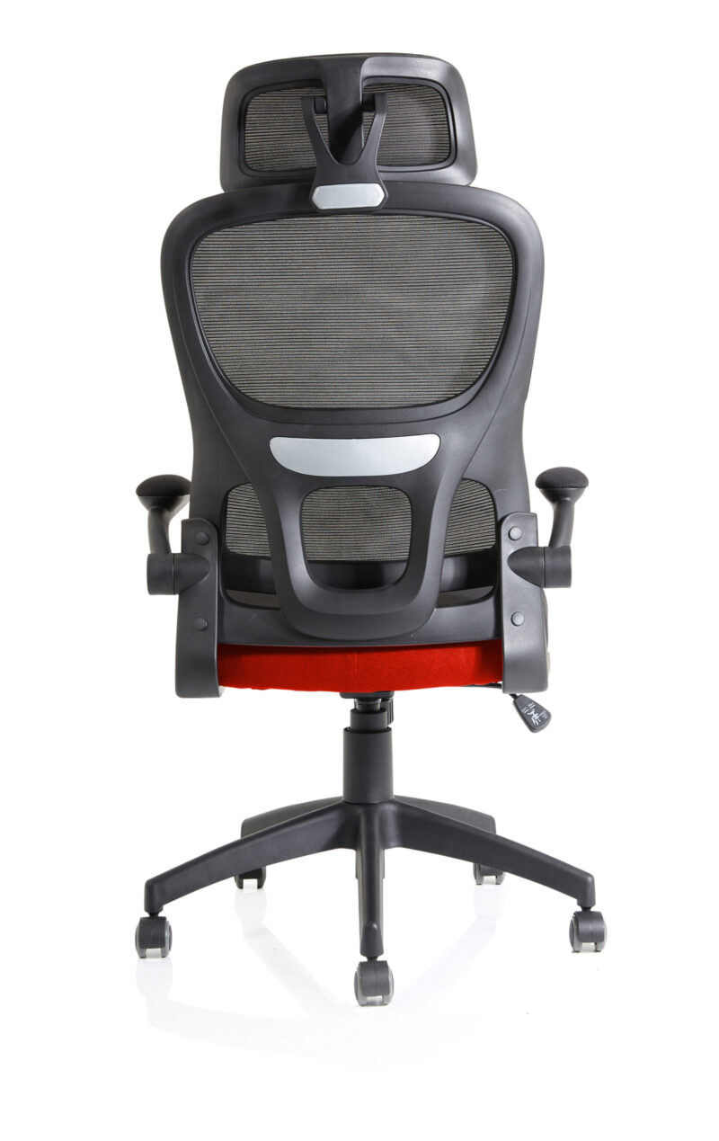 Iris Task Operator Mesh Back Fabric Seat With Headrest - Image 14