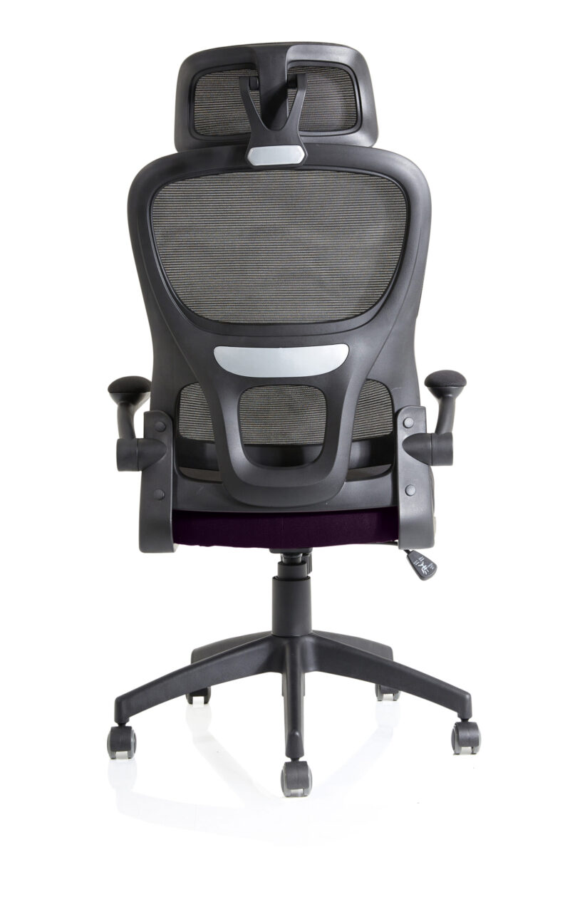 Iris Task Operator Mesh Back Fabric Seat With Headrest - Image 70