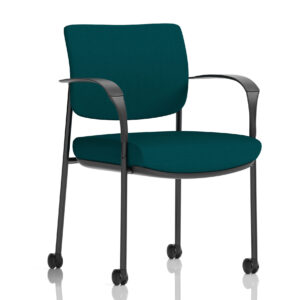 Brunswick Deluxe Medium Back Visitor Office Chair with Arms with Castors - Image 19