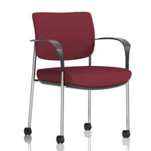 Brunswick Deluxe Medium Back Visitor Office Chair with Arms with Castors - Image 26