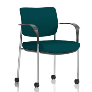 Brunswick Deluxe Medium Back Visitor Office Chair with Arms with Castors - Image 27