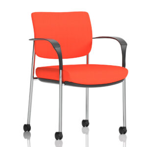 Brunswick Deluxe Medium Back Visitor Office Chair with Arms with Castors - Image 31