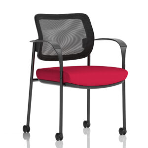 Brunswick Deluxe Medium Back Visitor Office Chair with Arms with Castors - Image 33