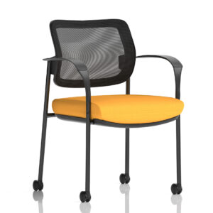 Brunswick Deluxe Medium Back Visitor Office Chair with Arms with Castors - Image 37