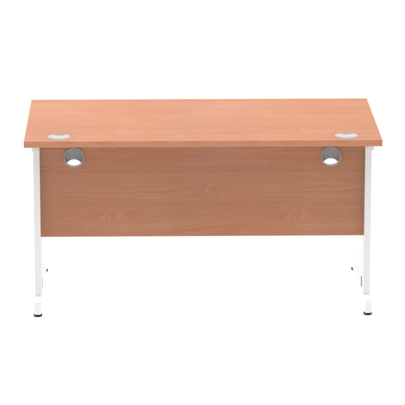 Impulse 1400mm Straight Desk Cable Managed Leg - Image 14