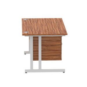 Impulse 1400mm Cantilever Straight Desk With Single Fixed Pedestal - Image 102