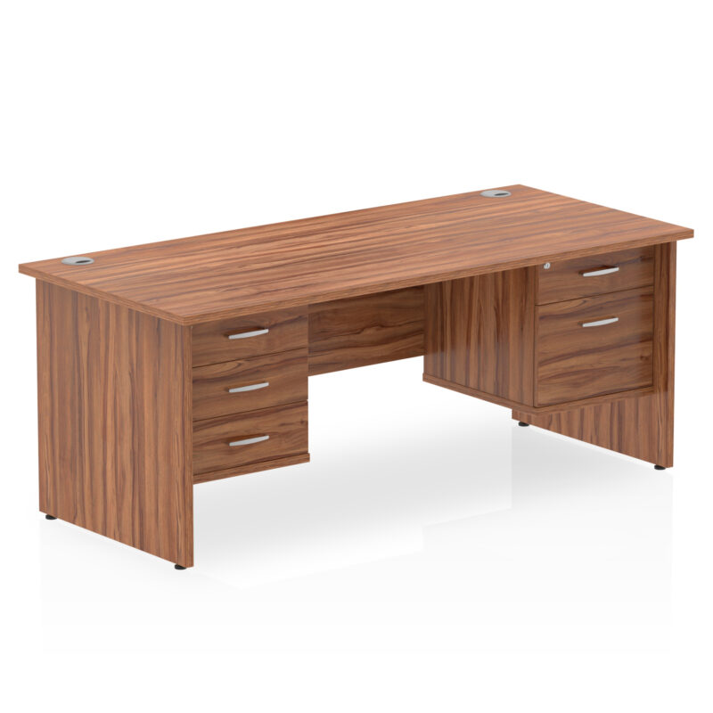 Impulse 1600mm Panel End Straight Desk With Two Fixed Pedestal - Image 27