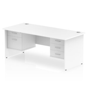 Impulse 1800mm Panel End Straight Desk With Two Fixed Pedestal - Image 34