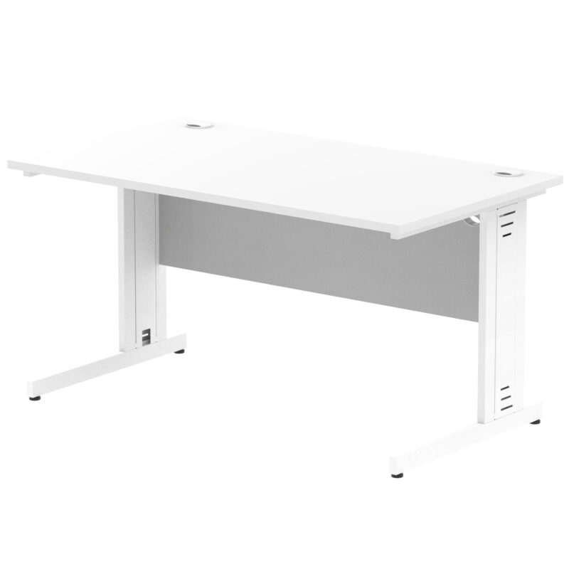 Impulse 1400mm Straight Desk Cable Managed Leg - Image 89