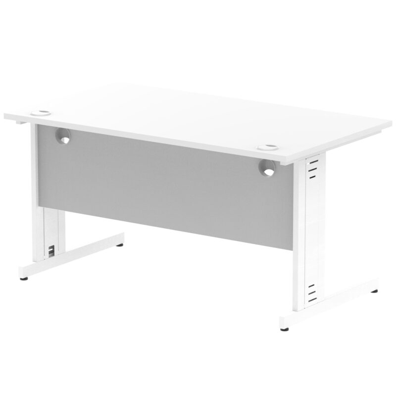 Impulse 1400mm Straight Desk Cable Managed Leg - Image 93