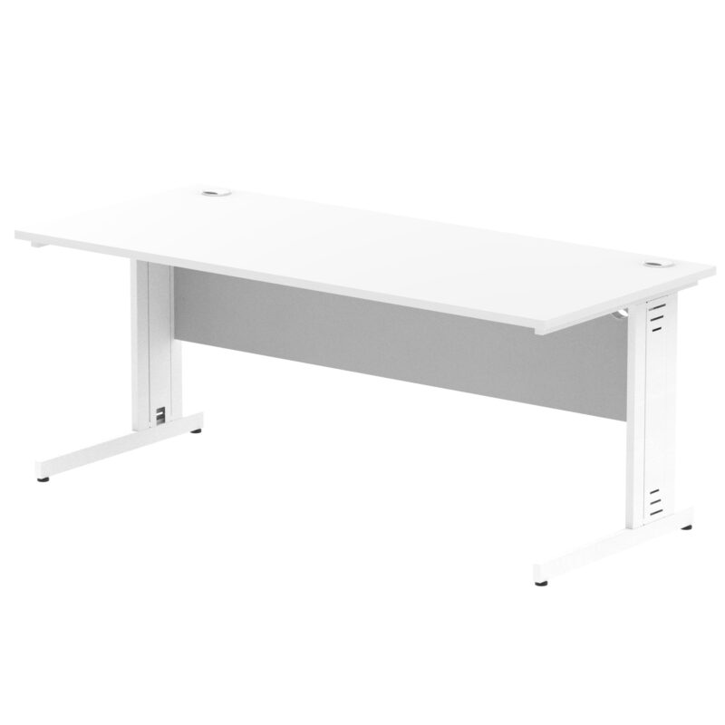 Impulse 1800mm Straight Desk Cable Managed Leg - Image 89