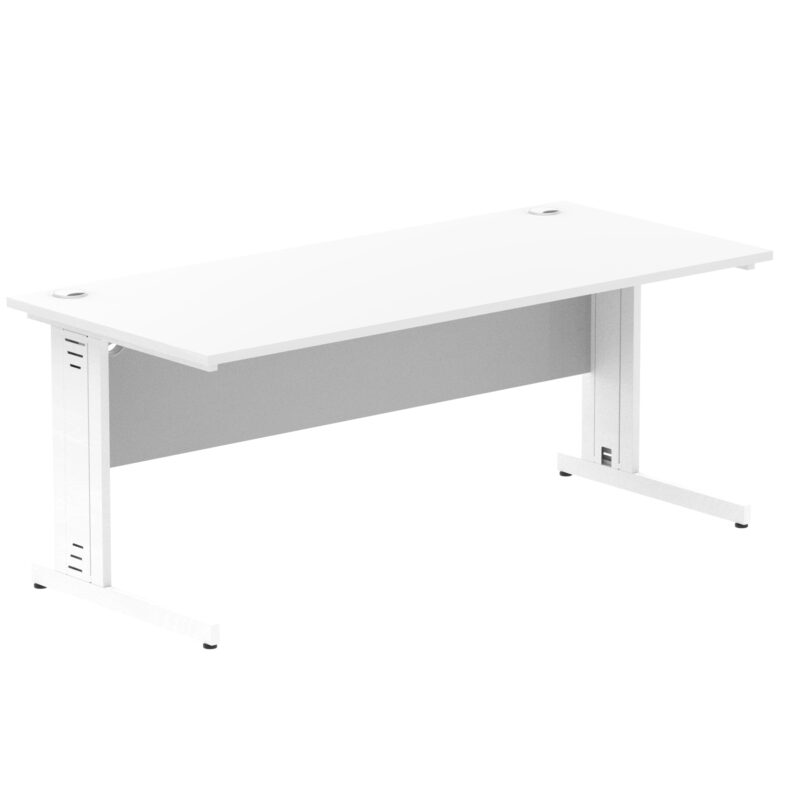 Impulse 1800mm Straight Desk Cable Managed Leg - Image 91