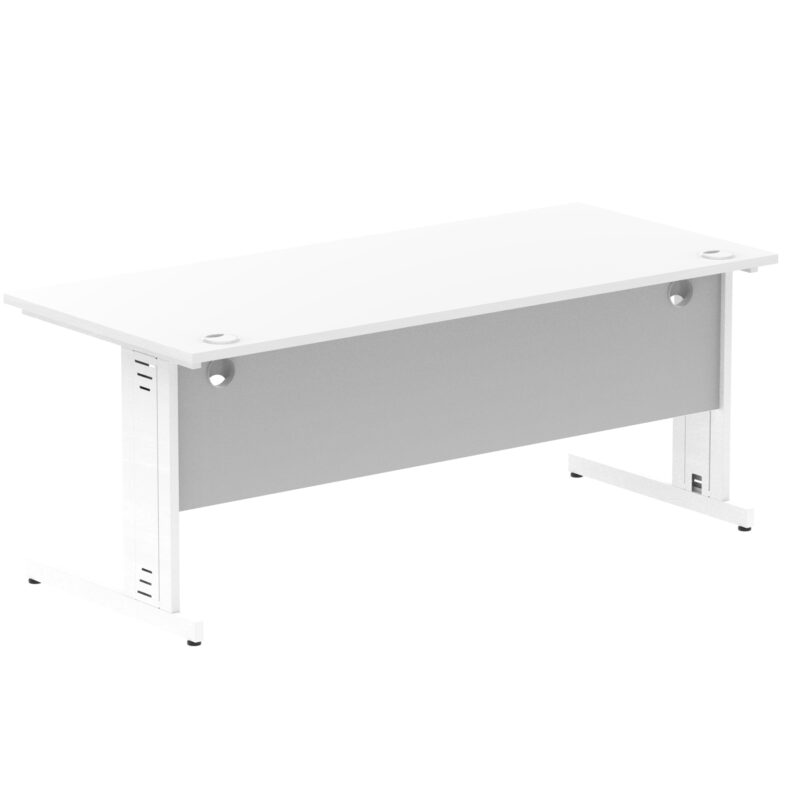 Impulse 1800mm Straight Desk Cable Managed Leg - Image 95