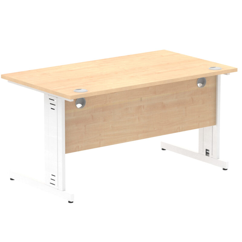 Impulse 1400mm Straight Desk Cable Managed Leg - Image 47