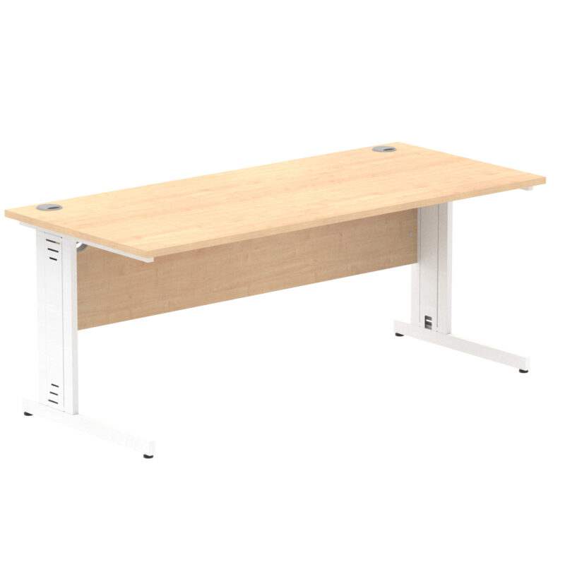 Impulse 1800mm Straight Desk Cable Managed Leg - Image 43